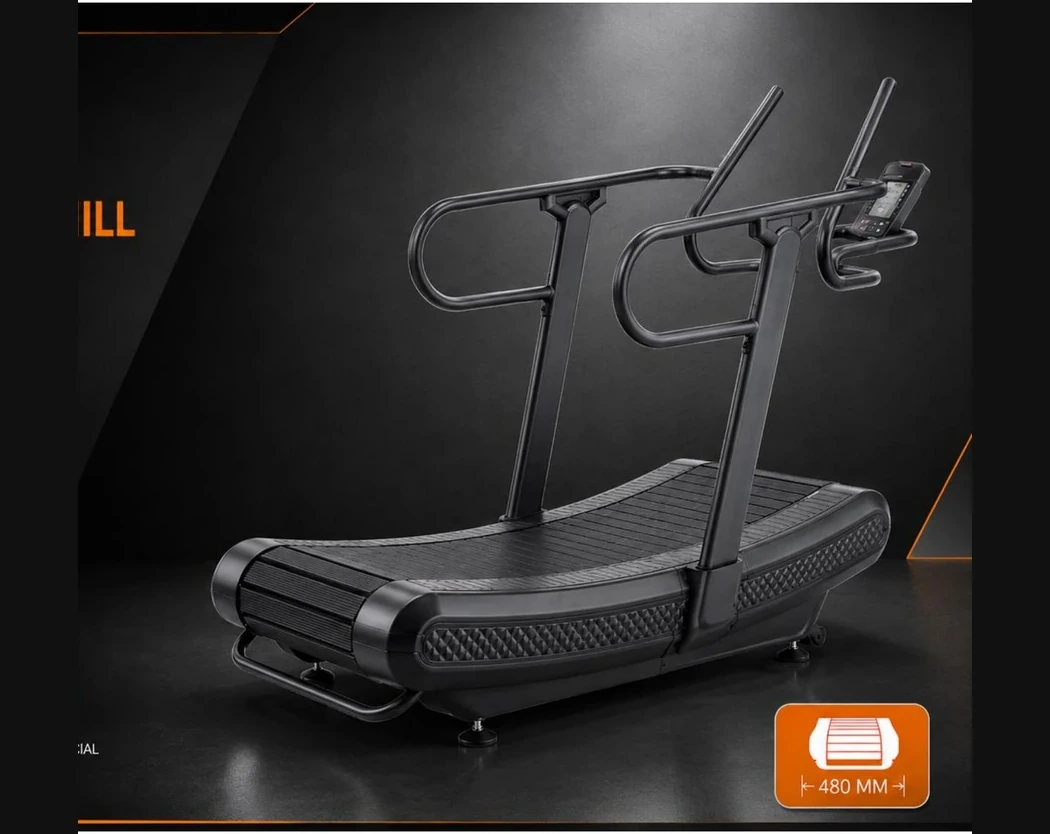 T00151 Commercial Curved Manual Treadmill