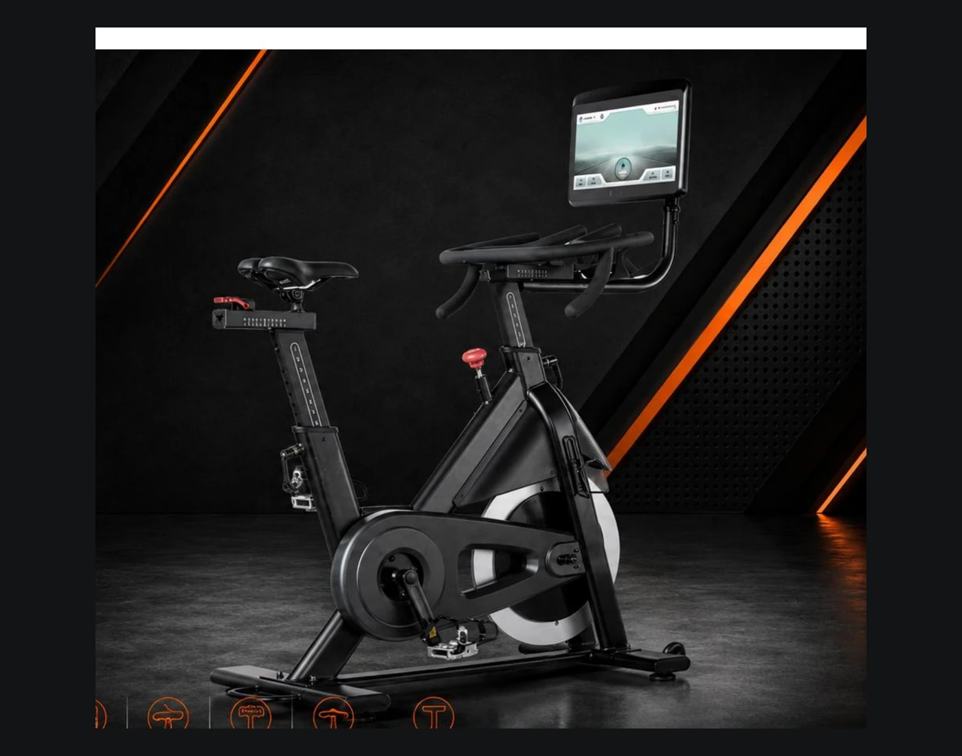 PD1990 spin bike complete view