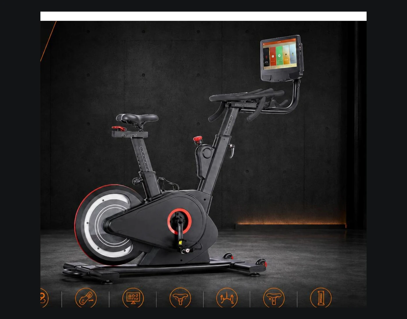 PF0980 spin bike complete view
