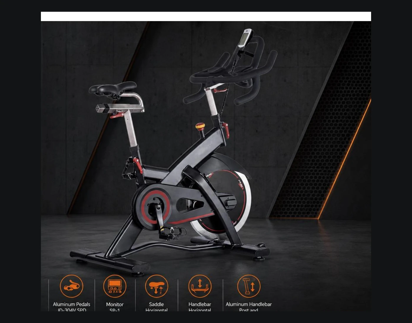 PQ3003 spin bike complete view
